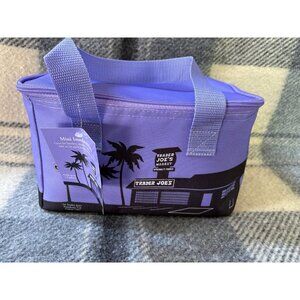 LIMITED EDITION Lavender Purple Trader Joe’s Insulated Mini Tote Bag lunch box